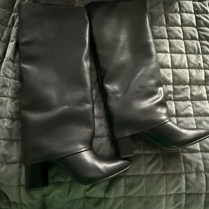 Michael Shannon Black Over the Knee Boots